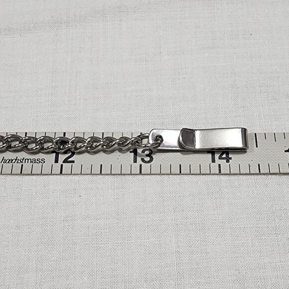 Al Agnew White Tailed Deer Pocket Watch Quartz Movement Silver Tone Case Chain - Picture 11 of 16